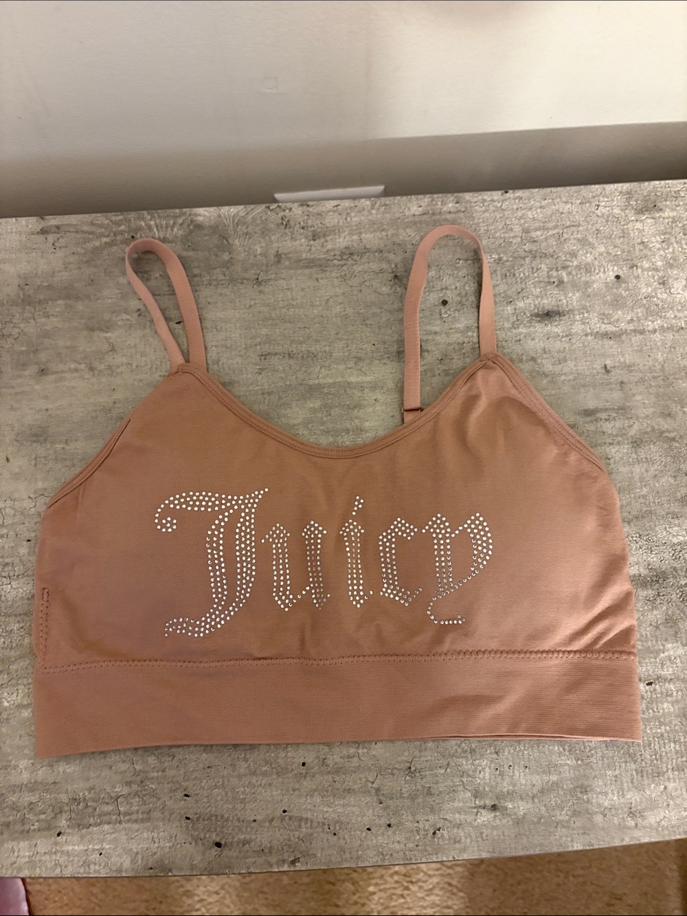 Never Worn Juicy Couture Dusty Rose Padded Sports Bra